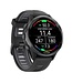 GARMIN Garmin Forerunner® 970 Carbon Gray DLC Titanium with Black Case and Black/Translucent Whitestone Band