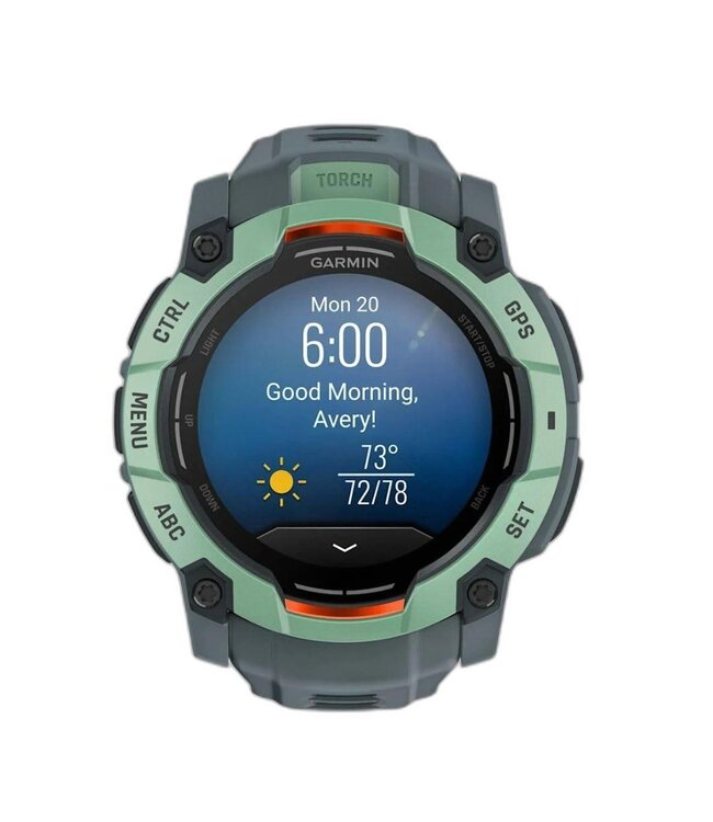 GARMIN Garmin Instinct 3 – 50 mm Amoled Neotropic Bezel w Twilight Band WW