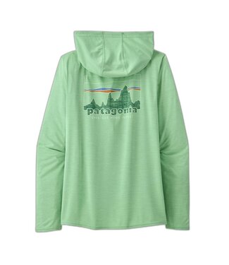 PATAGONIA W's Cap Cool Daily Graphic Hoody '73 Skyline: Rinsed Green X-Dye S