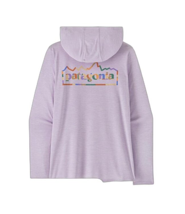 PATAGONIA W's Cap Cool Daily Graphic Hoody Fitz Roy Superbloom: Pumice X-Dye S
