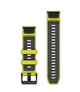 GARMIN Garmin QuickFit® 22 Watch Bands QuickFit® 22 Watch Bands, Amp Yellow/Graphite Silicone