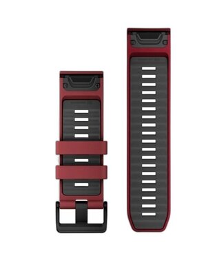 GARMIN Garmin QuickFit® 26 Watch Bands QuickFit® 26 Watch Bands, Marsala/Graphite Silicone