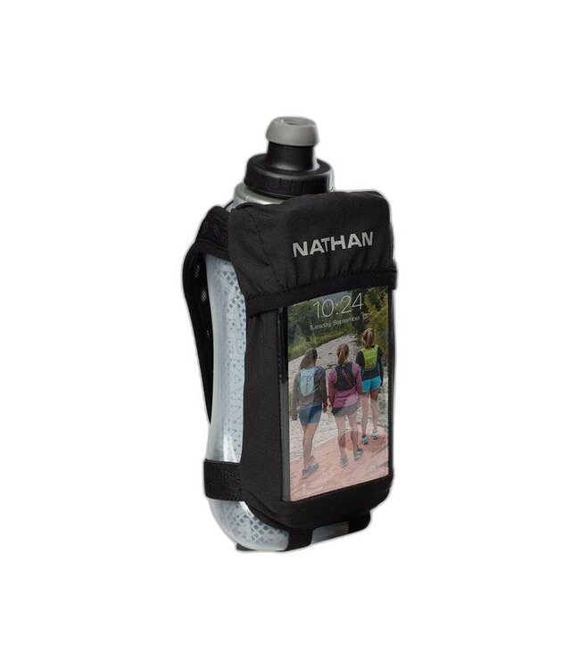 NATHAN Nathan QuickSqueeze View Insulated Handheld 18oz Black/Marine Blue