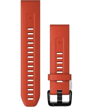 GARMIN Garmin QuickFit® 20 Watch Bands, Flame Red Silicone