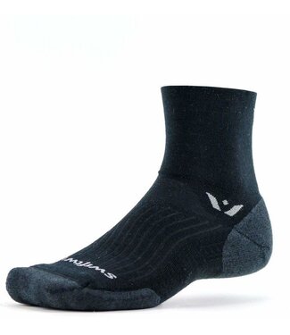 SWIFTWICK Swiftwick Four Quarter Crew Wool Socks Coal Medium