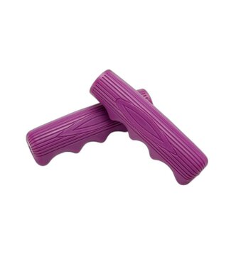 ELECTRA Electra Finger Groove Long Purple Grips