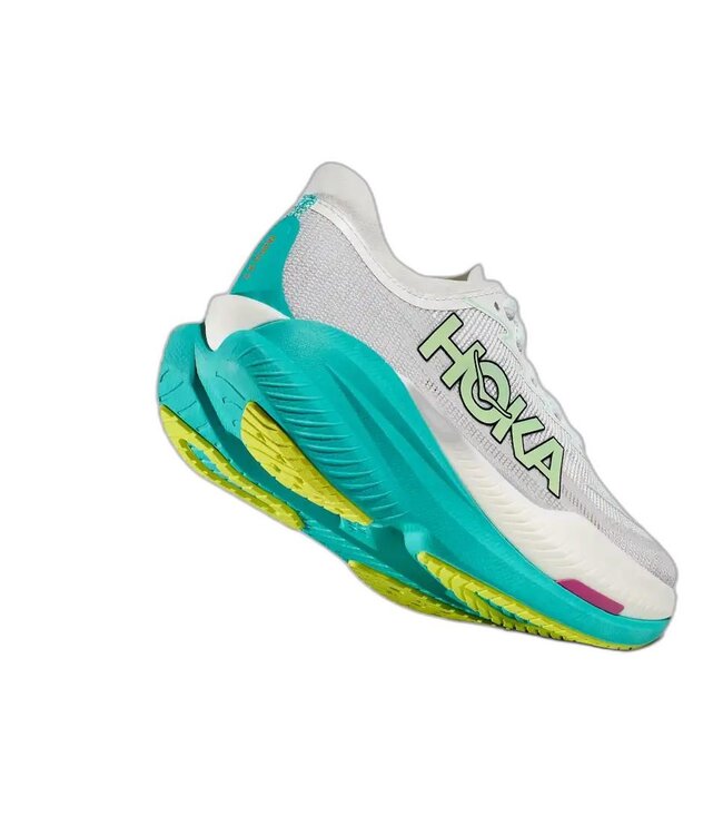 HOKA W MACH X 2 FROST / ELECTRIC AQUA 07.5B