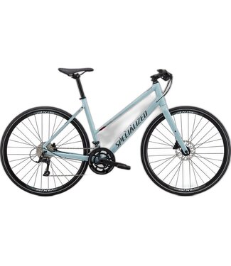 SPECIALIZED Specialized Sirrus 3.0 Step Through  Gloss Summer Blue / Metallic Crimson / Black Reflective Small