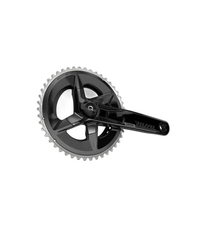 SRAM SRAM Rival AXS Crankset with Quarq Power Meter - 172.5mm, 12-Speed, 48/35t Yaw, 107 BCD, DUB Spindle Interface, Black, D1