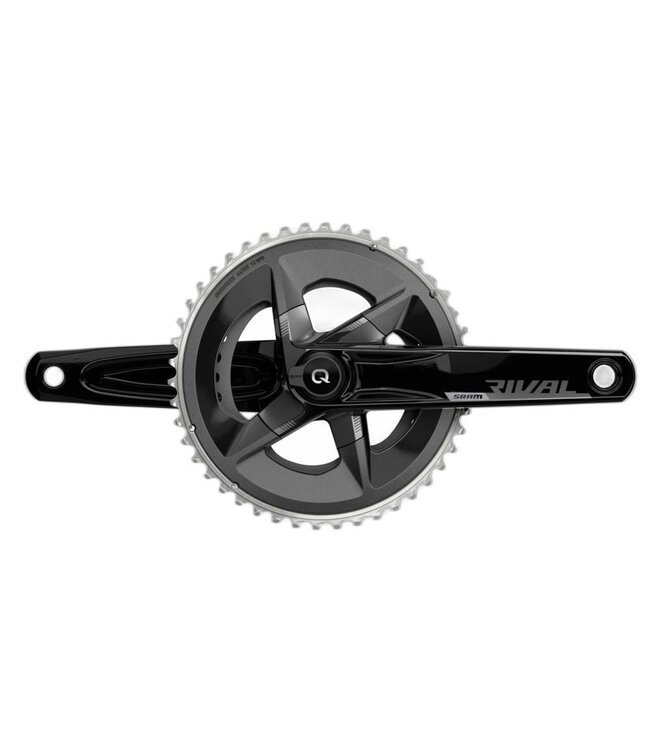 SRAM SRAM Rival AXS Crankset with Quarq Power Meter - 172.5mm, 12-Speed, 48/35t Yaw, 107 BCD, DUB Spindle Interface, Black, D1