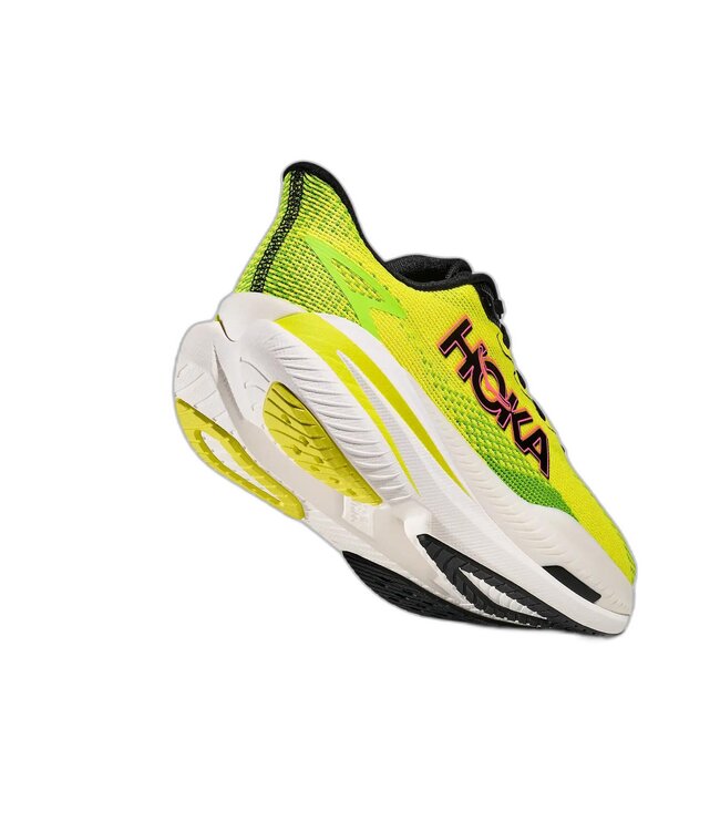 Hoka W MACH X 3 WHITE / NEON LIME 09B