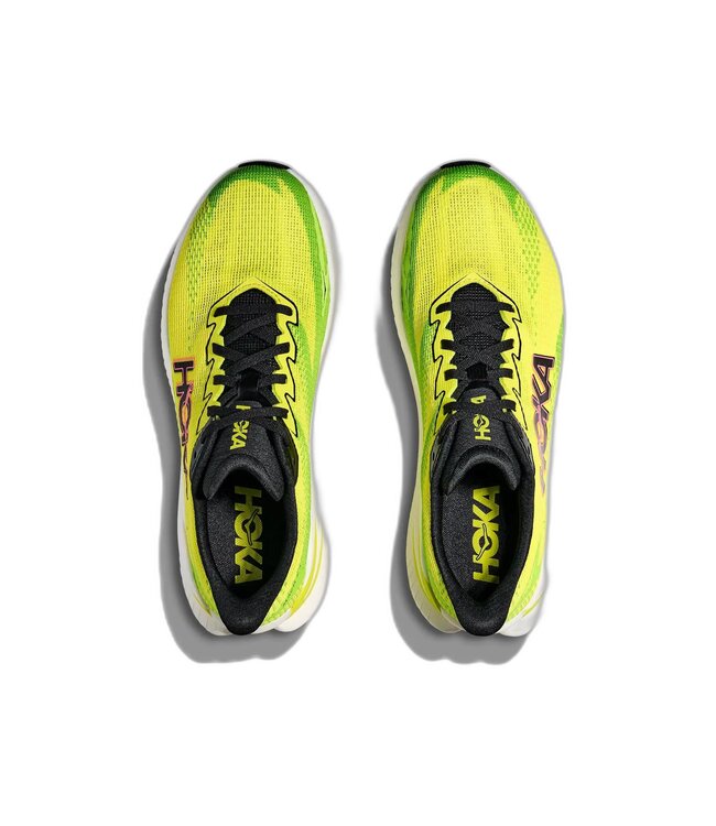 Hoka W MACH X 3 WHITE / NEON LIME 09B