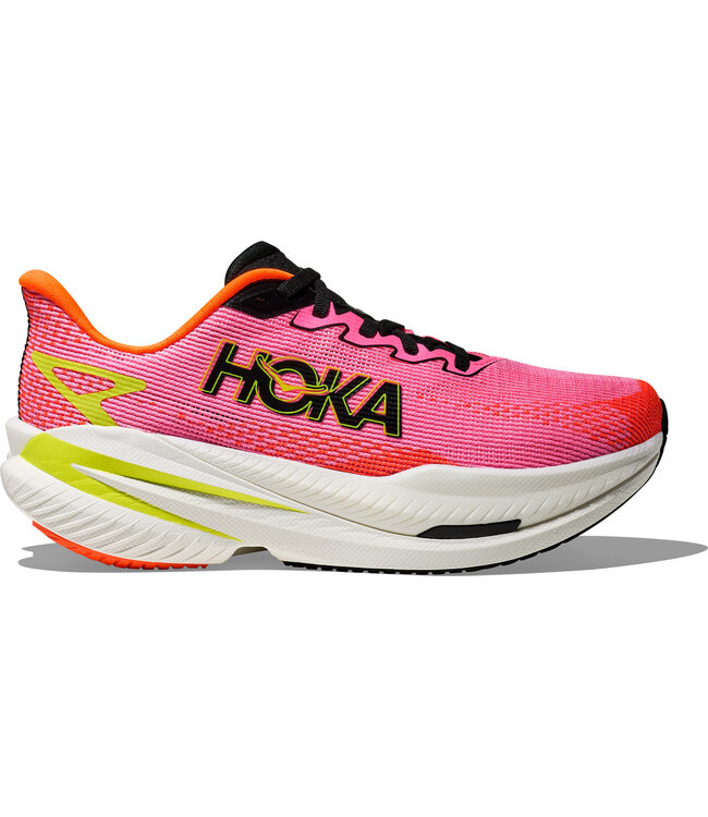 Hoka W MACH X 3 WHITE / NEON LIME 08.5B