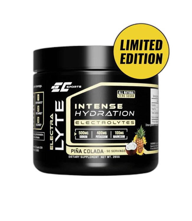 EC Sports, Hydrate Electrolyte Powder Piña Colada, 260 Grams