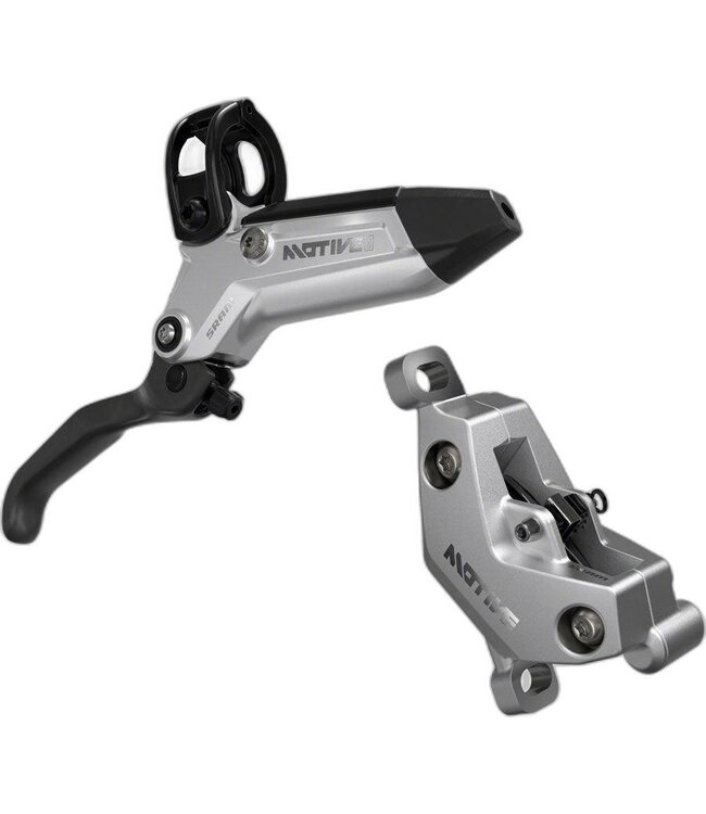 SRAM SRAM Motive Ultimate Disc Brake and Lever - Rear or Front, 2000mm Hose, Post Mount, 4-Piston, Alum Lever Body, Carbon Blade, Blk/Sil, A1