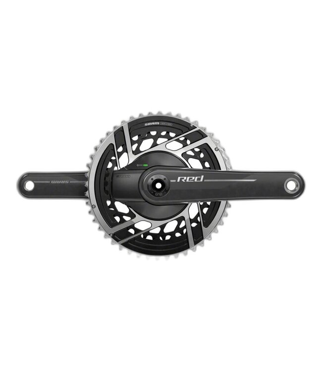 SRAM SRAM RED AXS Power Meter Crankset - 170mm, 2x 12-Speed, 48/35t, 8-Bolt Direct Mount, DUB Spindle Interface, Natural Carbon, E1