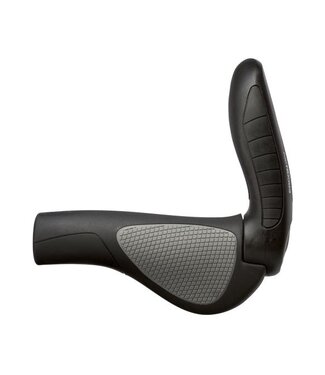 Ergon GP4 Grips - Black/Gray, Lock-On, Large