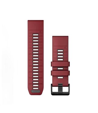GARMIN Garmin QuickFit® 20 Watch Bands Merlot/Graphite Silicone