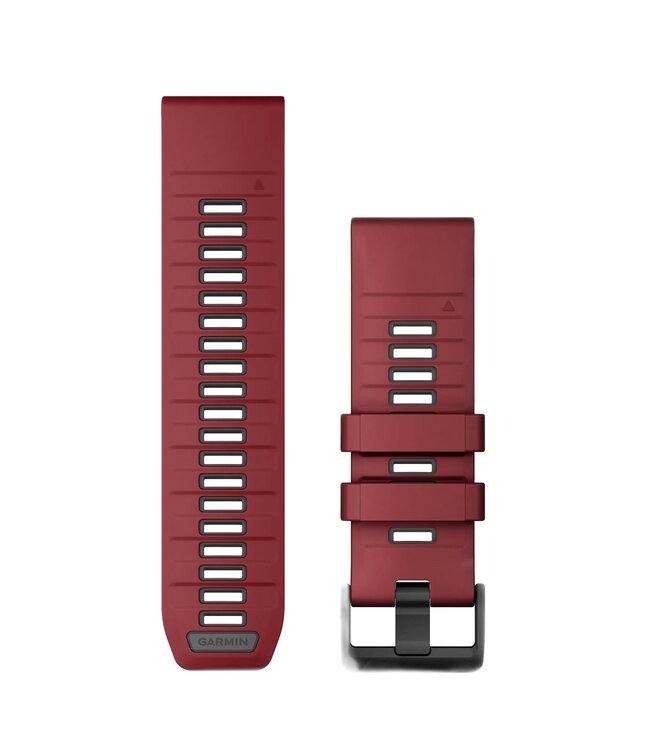 GARMIN Garmin QuickFit® 20 Watch Bands Merlot/Graphite Silicone