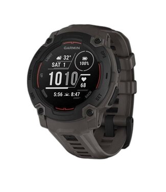 GARMIN Garmin, Instinct E 45mm, Watch, Watch Color: Black, Wristband: Charcoal - Silicone