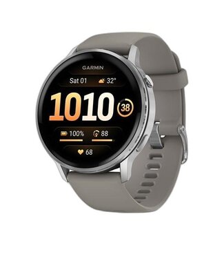 GARMIN Garmin Venu® 4 – 45 mm Silver with Silver Gray Silicone Band