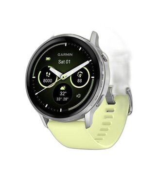 GARMIN Garmin Venu® 4 – 45 mm Silver with Citron Silicone band