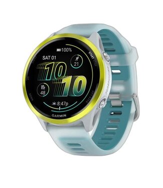 GARMIN Garmin Forerunner® 570 - 47mm Amp Yellow Aluminum with Translucent Whitestone/Turquoise Band