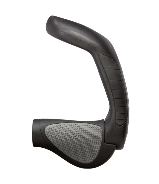 Ergon GP5 Grips - Black/Gray, Lock-On, Large