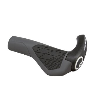 Ergon GS2 Grips - Black/Gray, Lock-On, Large