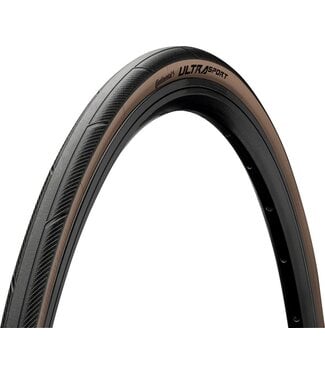 Continental Ultra Sport III Tire - 700 x 28, Clincher, Folding, Black/Brown, PureGrip, Performance, E25
