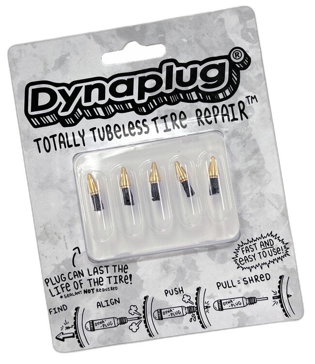 Dynaplug Tubeless Bicycle Tires Repair Plugs (3-Pack, Soft  Nose Tip)