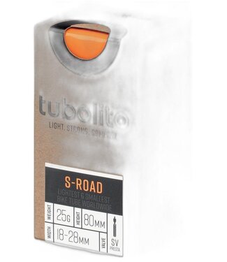Tubolito S-Tubo Road Tube - 700 x 18-32mm, 80mm Presta Valve, Orange