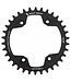 Wolf Tooth 96 BCD Chainring - 34t, 96 Asymmetric BCD, 4-Bolt, Drop-Stop A, For Shimano XTR M9000 and M9020 Cranks, Black