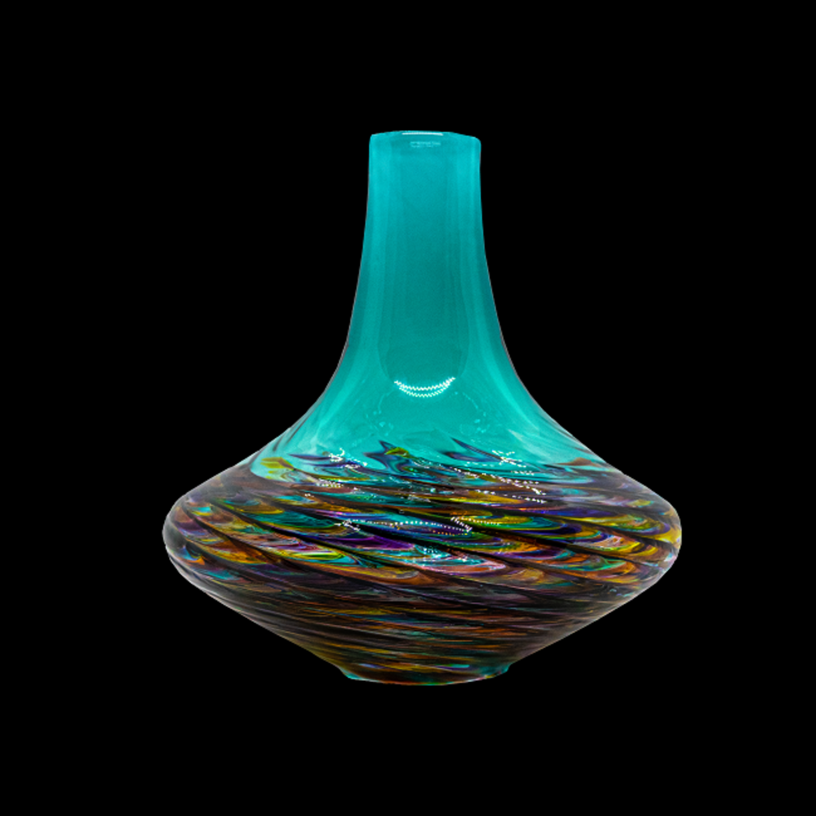 Little River Hot Glass: Optic Vase Navajo