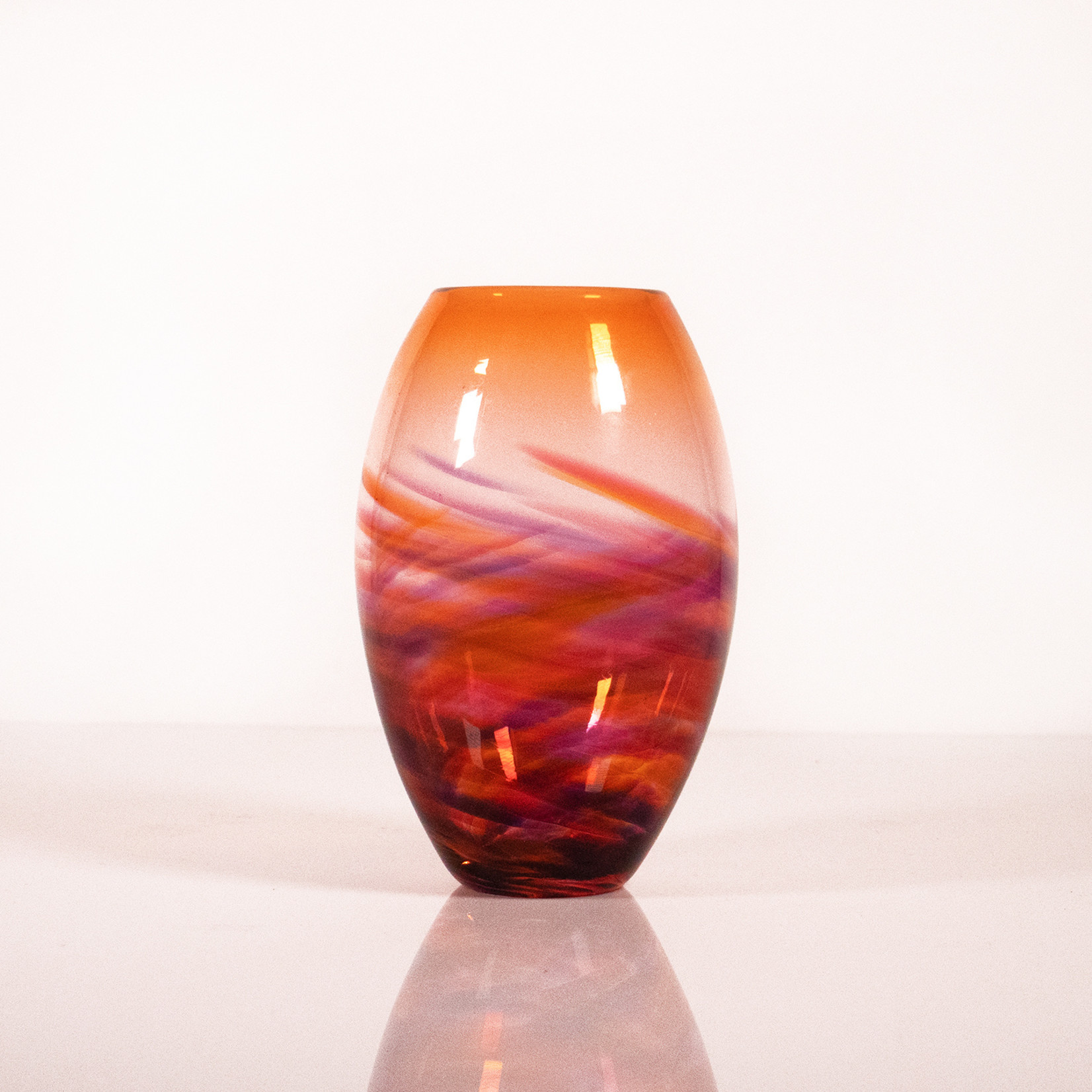 Little River Hot Glass: Vortex Vase Series