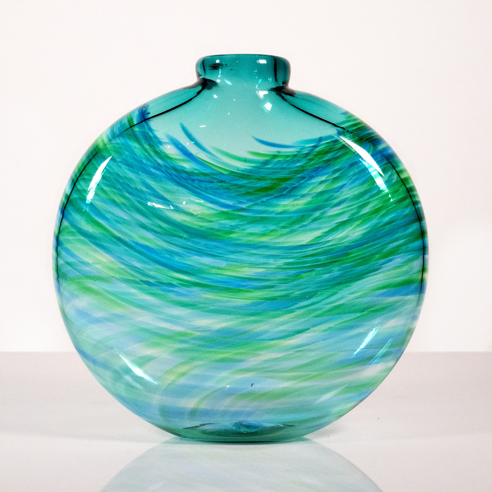 Little River Hot Glass: Vortex Flat Vase