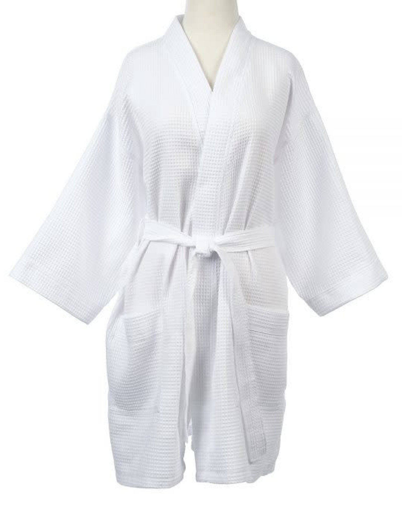 Short Waffle Weave Robe 3 Colors
