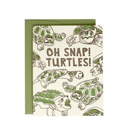 Hat + Wig + Glove Oh snap! Turtles! Supreme Letterpress Card