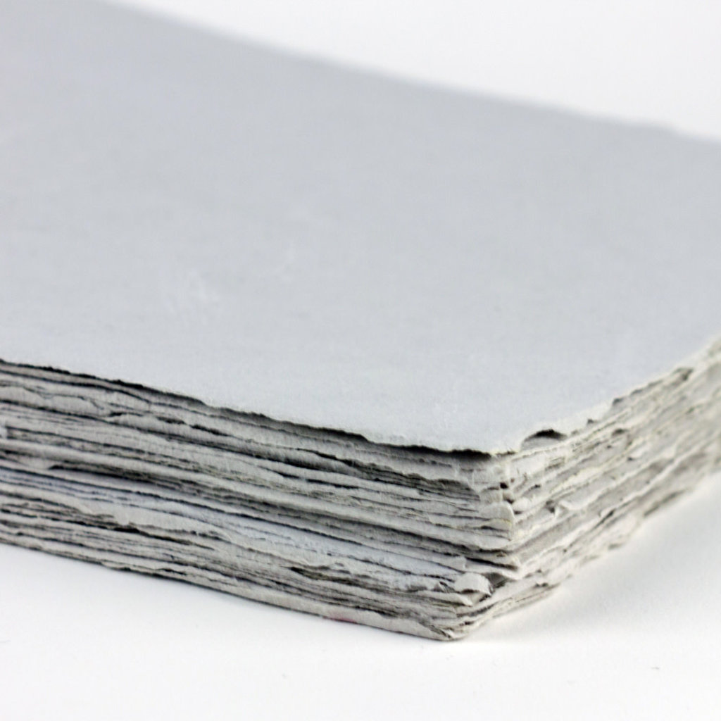 Handmade paper sheets deckled edge thick acid free natural paper