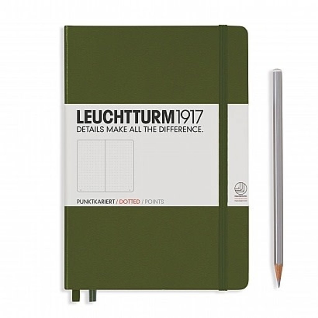 Leuchtturm Leuchtturm A5 Army Hardcover Notebook Dotted