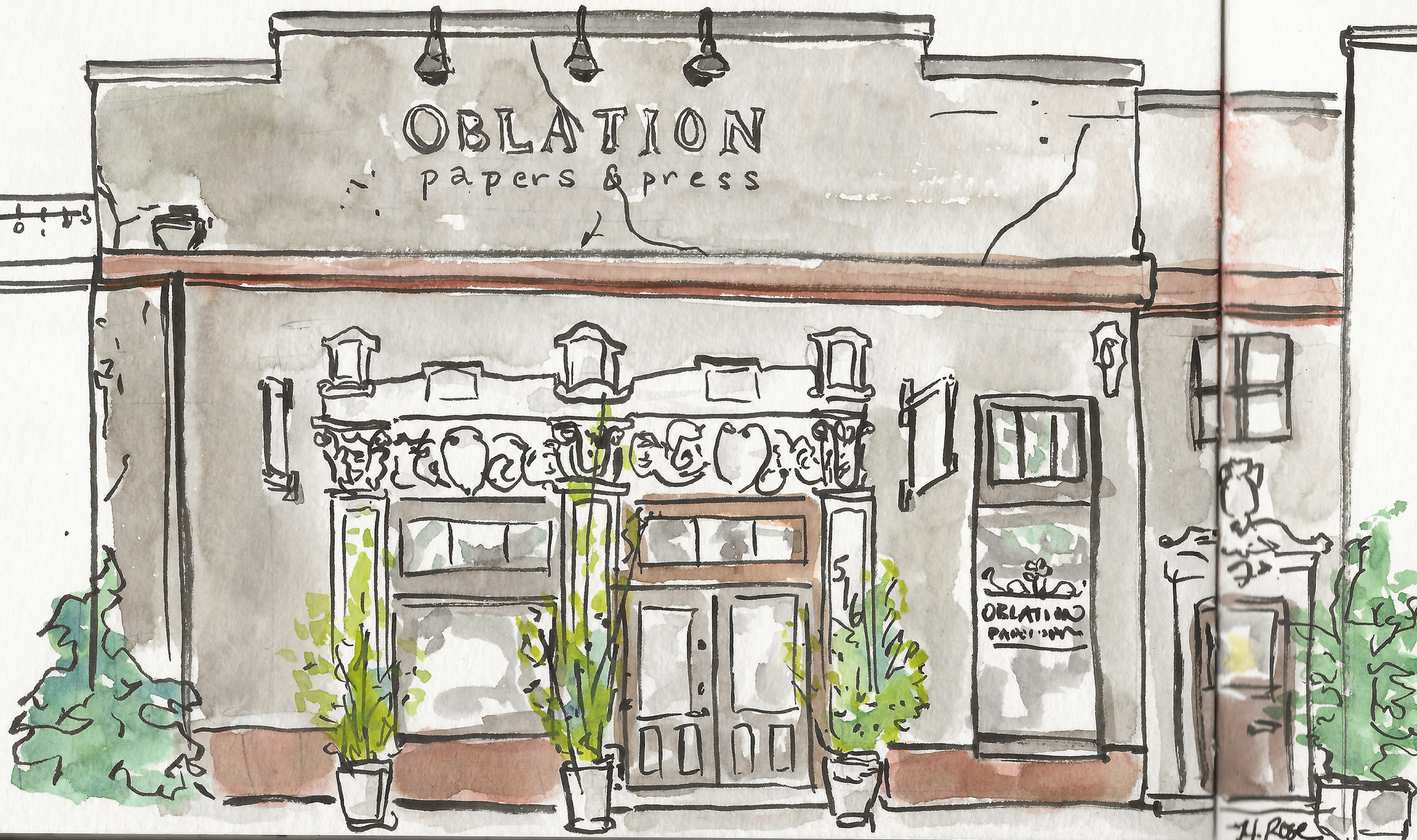 oblation store illustration