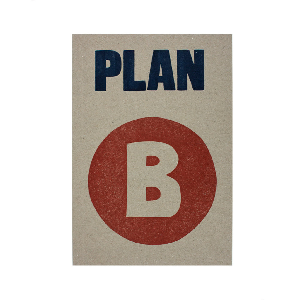 Sukie Letterpress Plan B Notebook