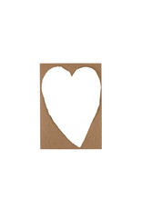 Oblation Papers & Press Handmade Paper Small Heart White