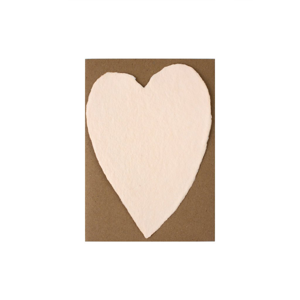 Oblation Papers & Press Small Blush Handmade Paper Heart