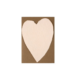 Oblation Papers & Press Handmade Paper Small Heart Blush