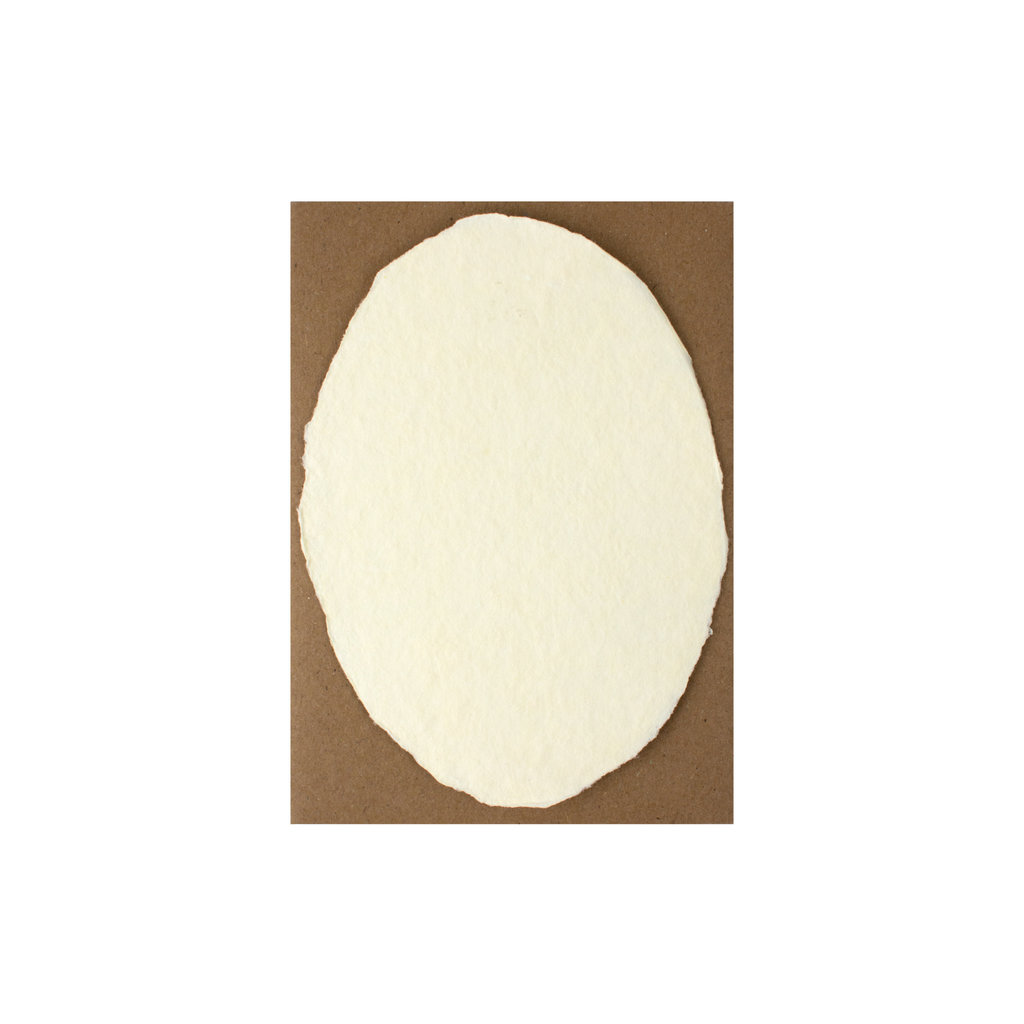 Oblation Papers & Press Handmade Paper Cream Oval