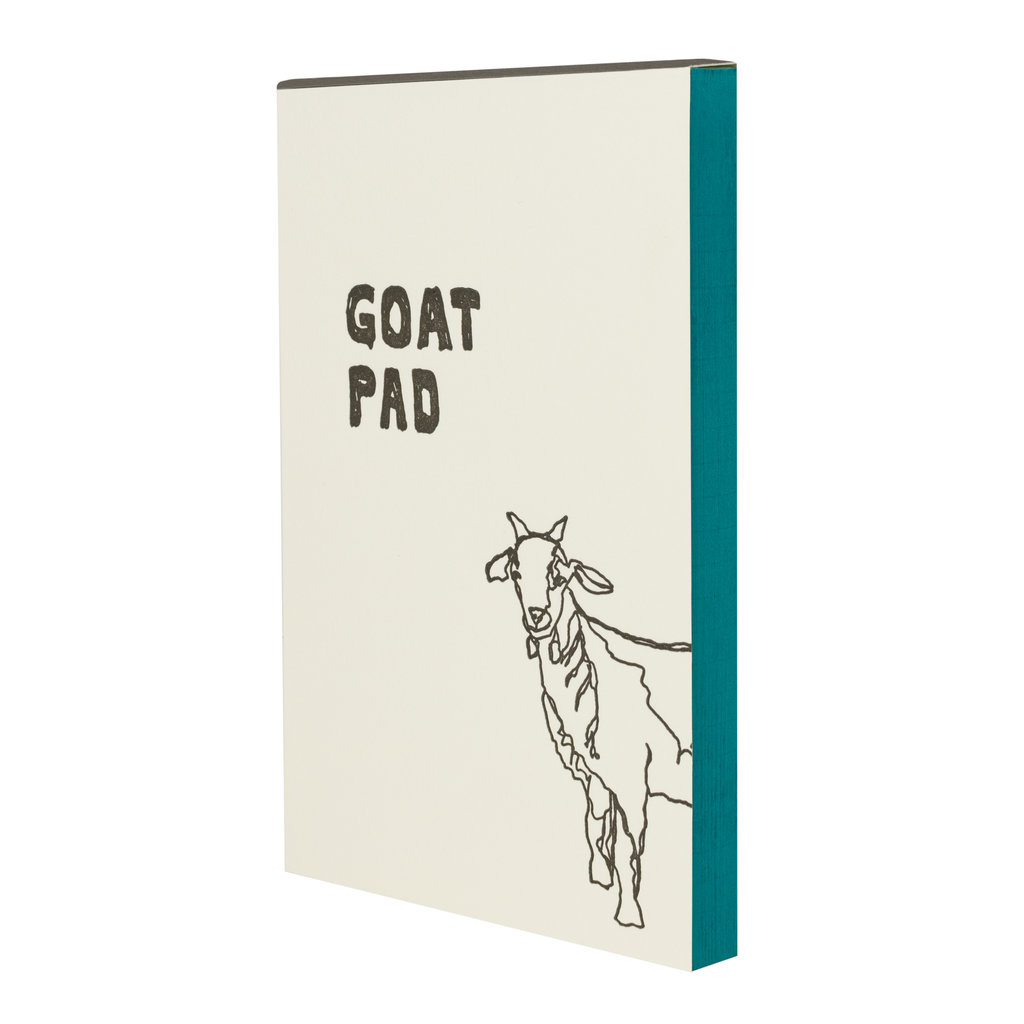 Hat + Wig + Glove Goat Pad Letterpress Notepad