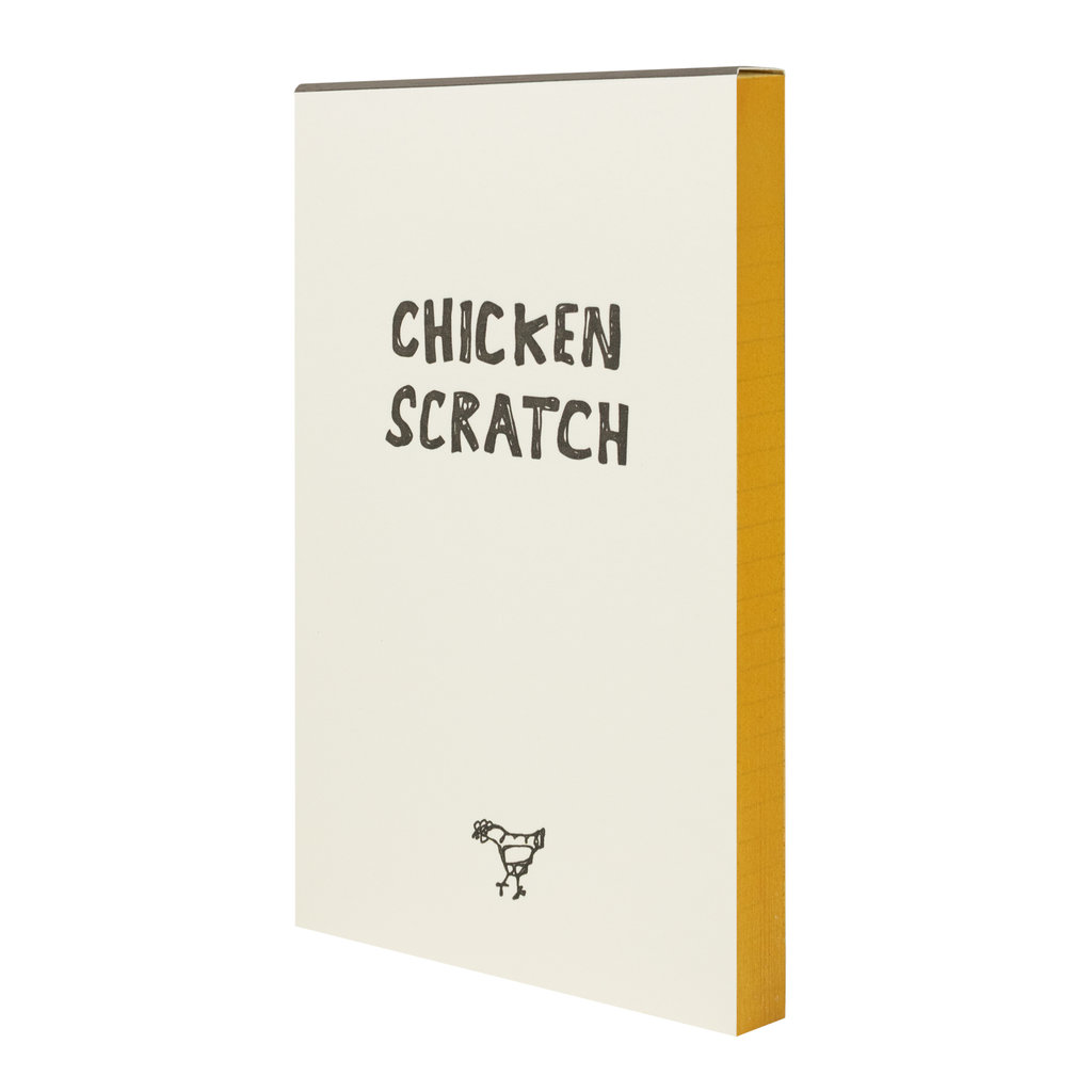 Hat + Wig + Glove Chicken Scratch Letterpress Notepad