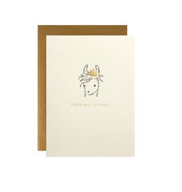 Oblation Papers & Press Thank You So Much Adorable Animal Letterpress Card