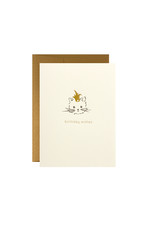 Oblation Papers & Press Birthday Wishes Adorable Animal Letterpress Card